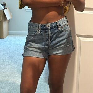 Women's Blue Denim Shorts